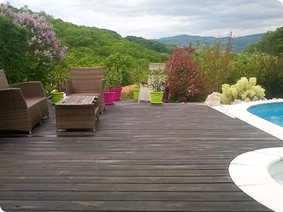 création de terrasse en bois Ouest Lyonnais